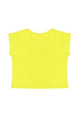 Kız Çocuk Fıstık Yeşili Bisiklet Yaka Tişört - 50284354012