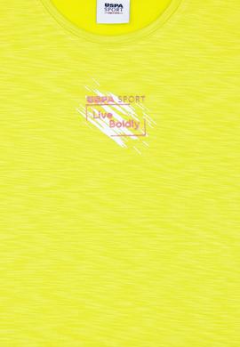 Kız Çocuk Fıstık Yeşili Bisiklet Yaka Tişört - 50284354012