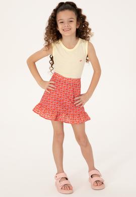 Kız Çocuk Nar Çiçeği Dokuma Etek - 50282942003