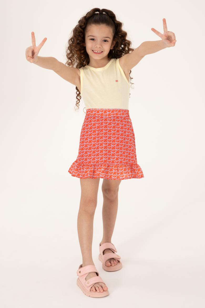 Kız Çocuk Nar Çiçeği Dokuma Etek - 50282942003