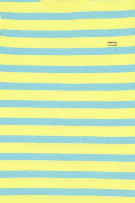 Kız Çocuk Fıstık Yeşili Bisiklet Yaka Kolsuz Tişört