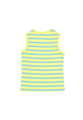 Kız Çocuk Fıstık Yeşili Bisiklet Yaka Kolsuz Tişört - 50288431038