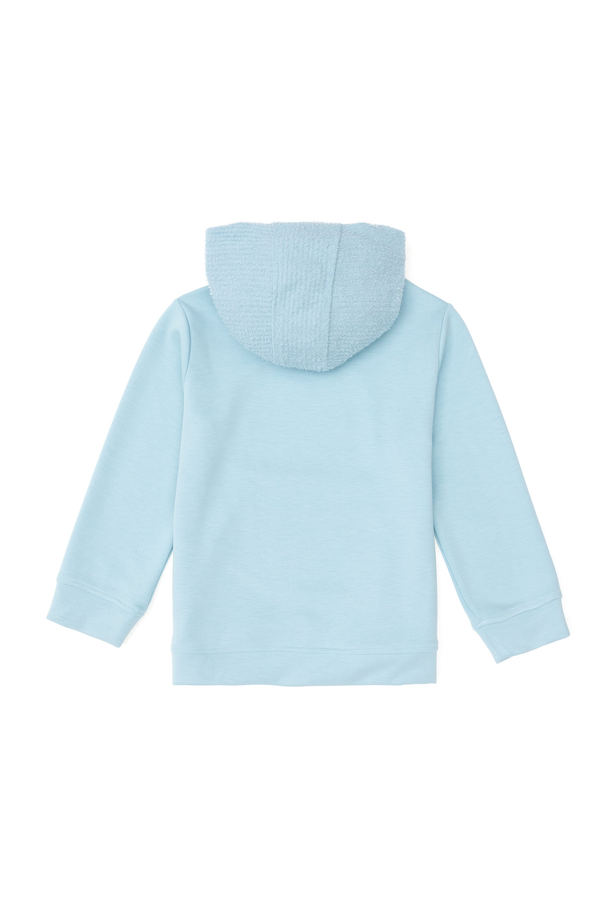 Kız Çocuk Su Yeşili Kapüşonlu Sweatshirt