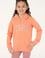 Kız Çocuk Somon Kapüşonlu Basic Sweatshirt