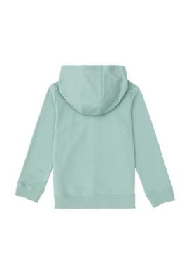 Kız Çocuk Su Yeşili Fermuarlı Basic Sweatshirt - 50296390081