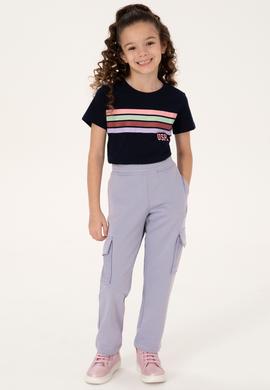 Kız Çocuk Lila Cepli Eşofman Altı - 50297440011