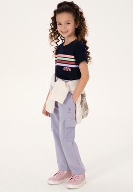 Kız Çocuk Lila Cepli Eşofman Altı - 50297440011