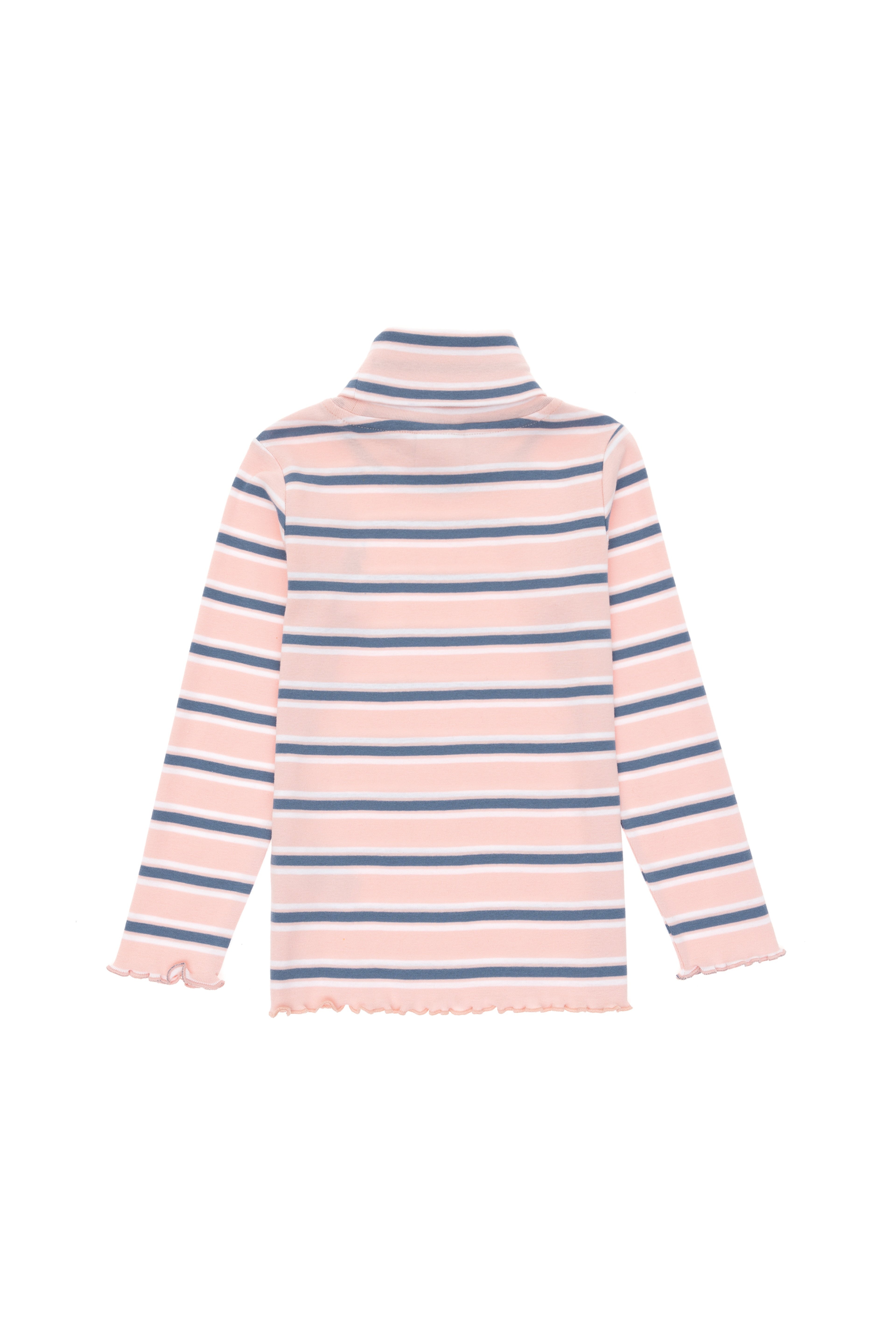 Kız Çocuk Toz Pembe Balıkçı Yaka Sweatshirt