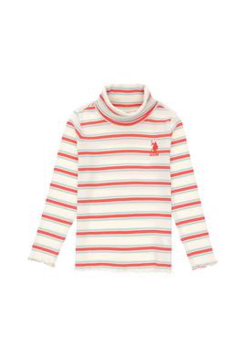 Kız Çocuk Krem Balıkçı Yaka Sweatshirt - 50296286020