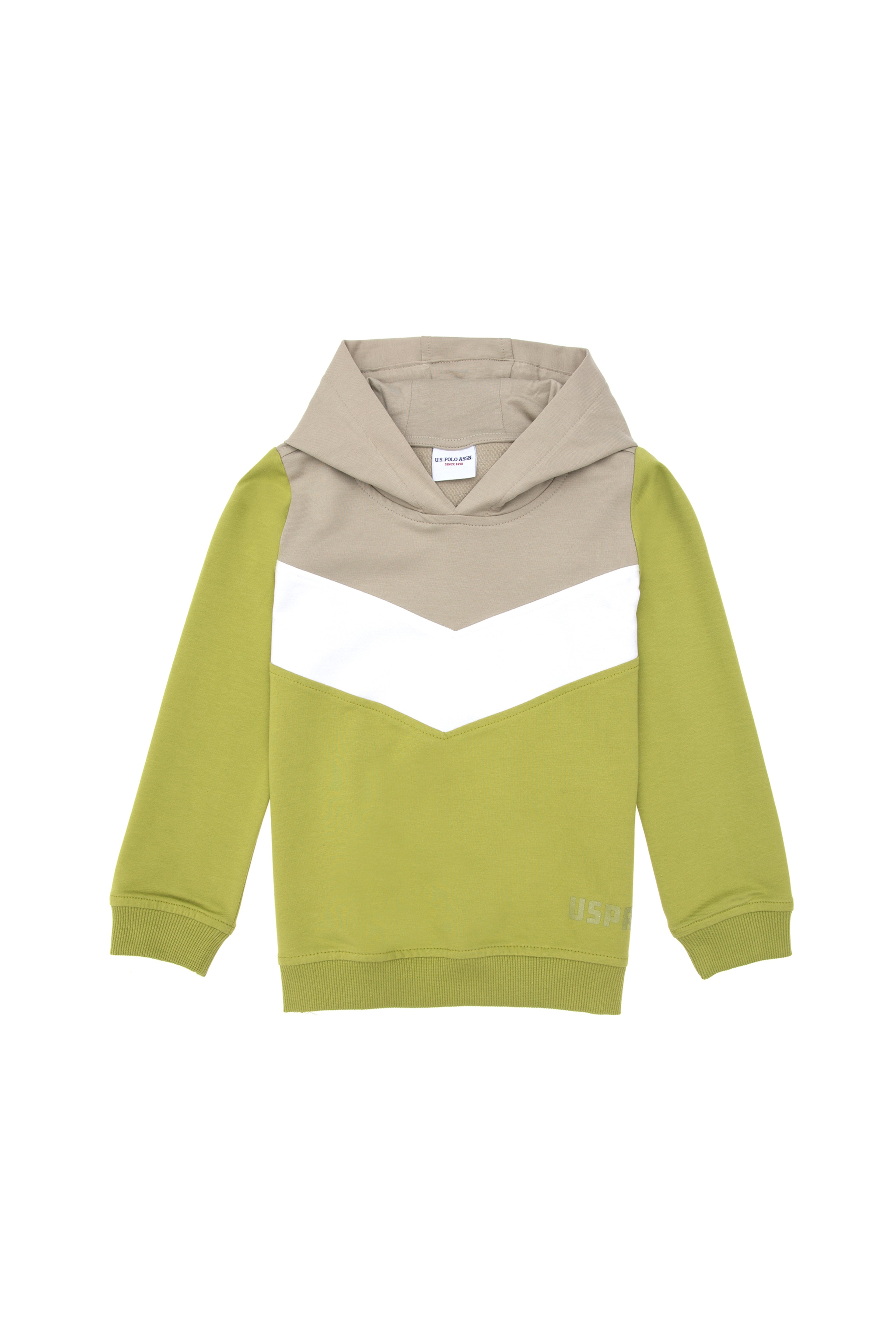 Kız Çocuk Fıstık Yeşili Kapüşonlu Sweatshirt