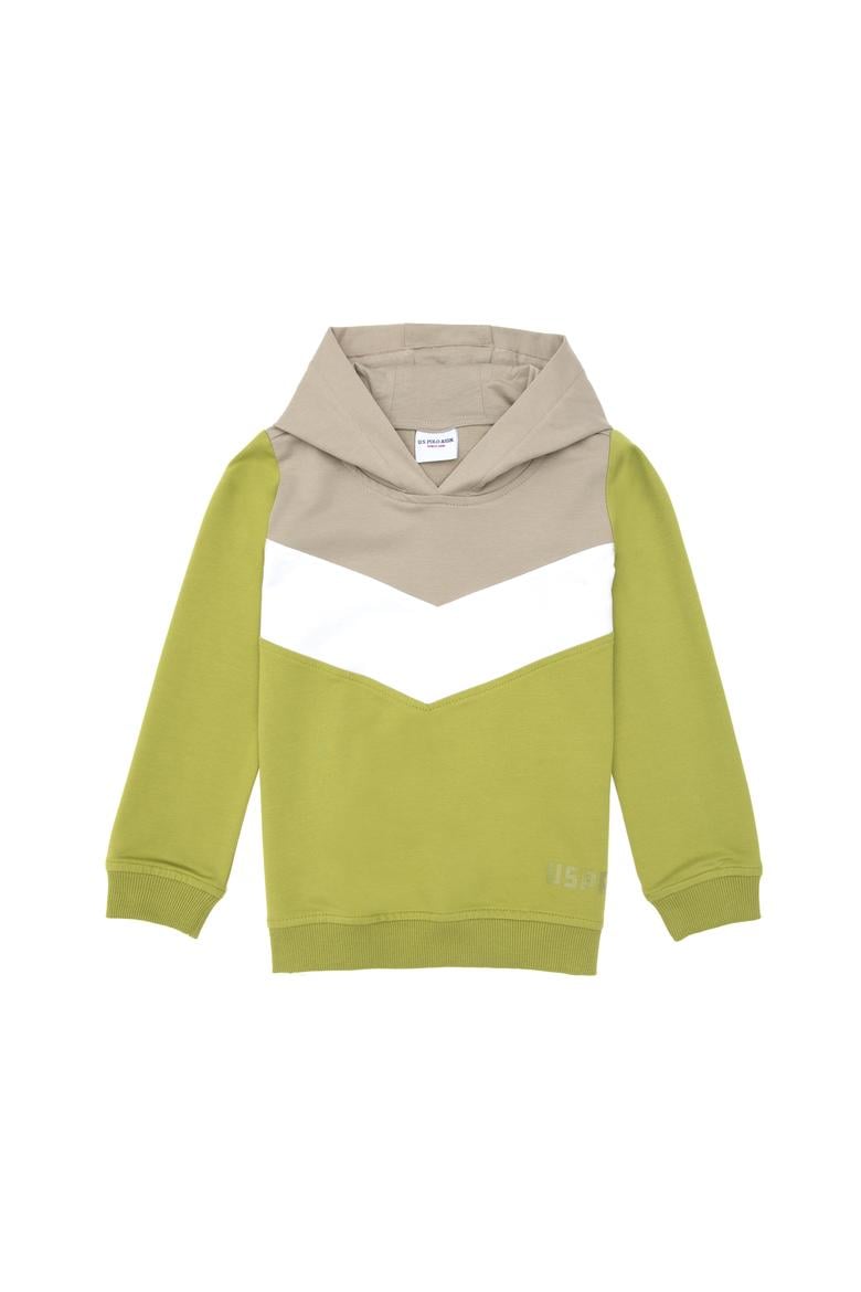 Kız Çocuk Fıstık Yeşili Kapüşonlu Sweatshirt - 50296288046