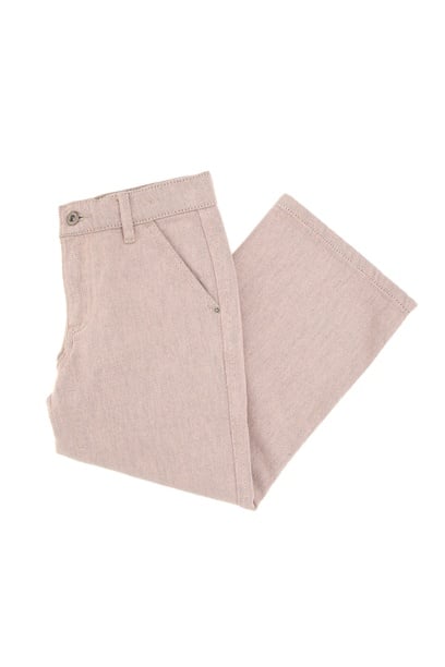 Kız Çocuk Pudra Loose Fit Jean Pantolon