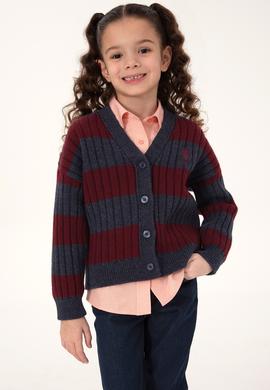 Kız Çocuk Lacivert Triko Hırka - 50316275001