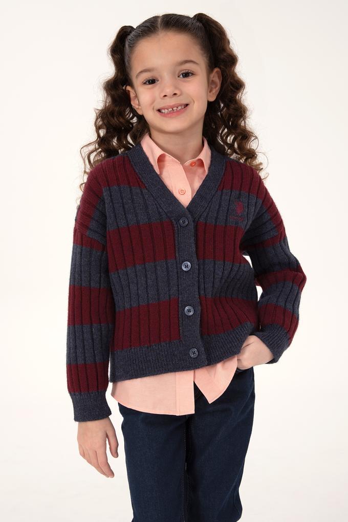 Kız Çocuk Lacivert Triko Hırka