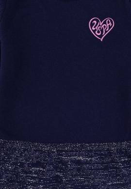 Kız Çocuk Lacivert Triko Elbise - 50316833005