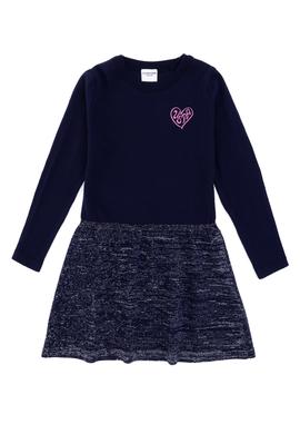 Kız Çocuk Lacivert Triko Elbise - 50316833005