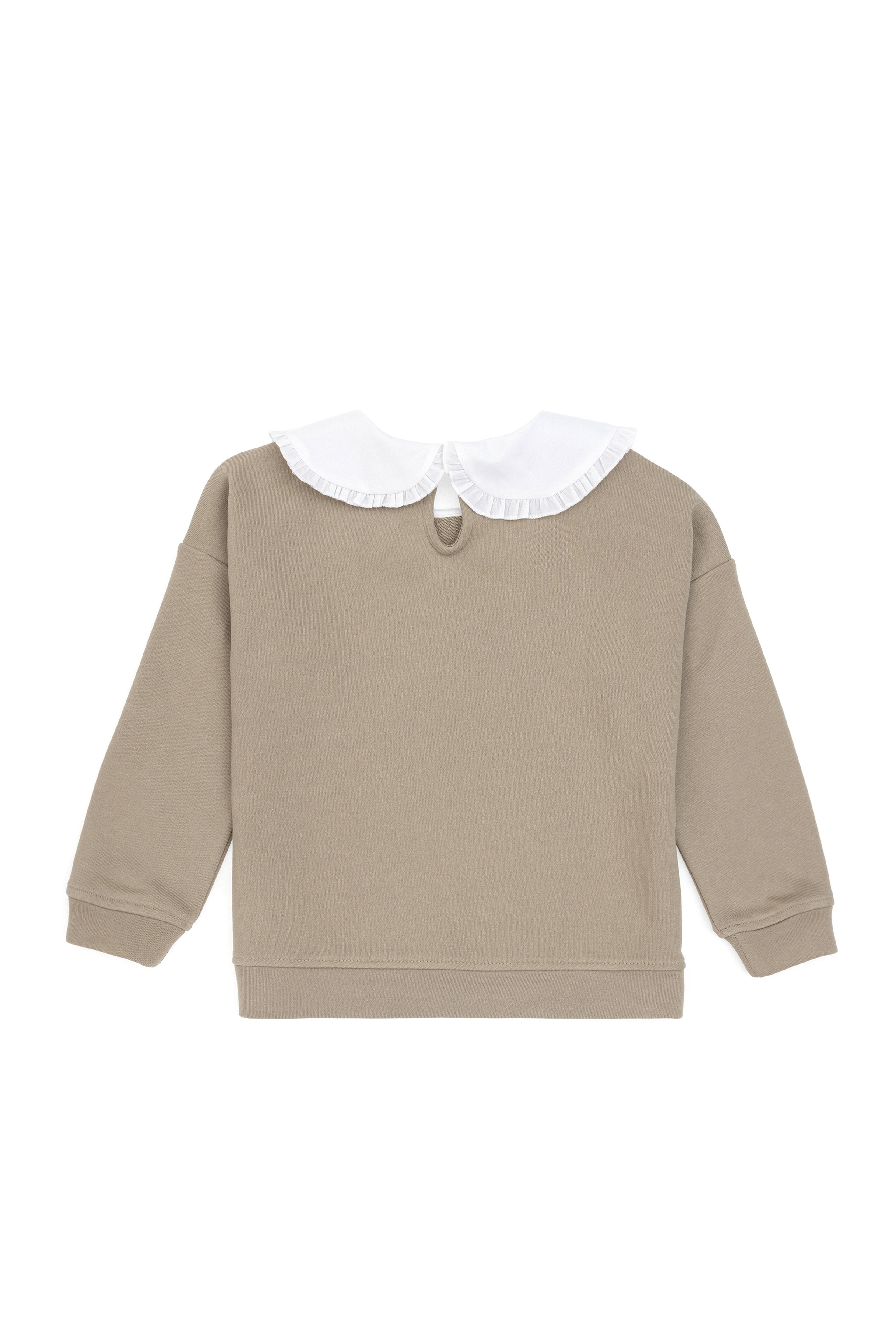 Kız Çocuk Açık Haki Sweatshirt