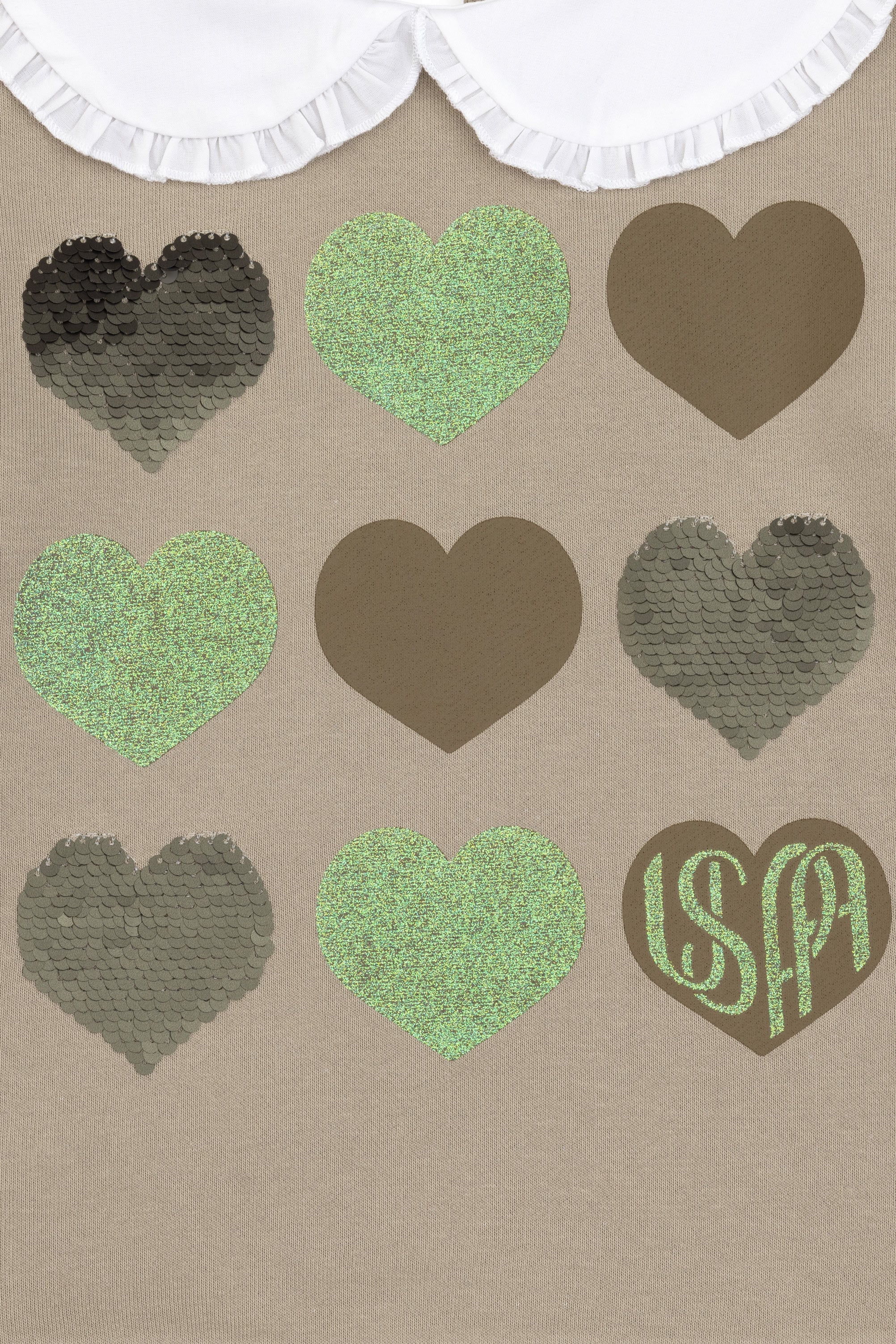 Kız Çocuk Açık Haki Sweatshirt - 50317879016