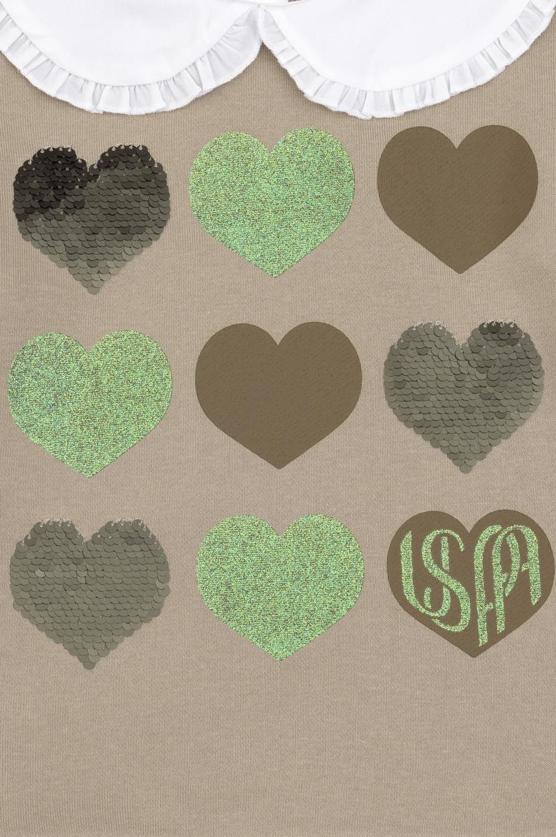 Kız Çocuk Açık Haki Sweatshirt