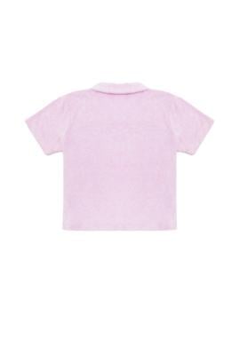 Kız Çocuk Manolya Havlu Kumaş Polo Yaka Tişört - 50265392012