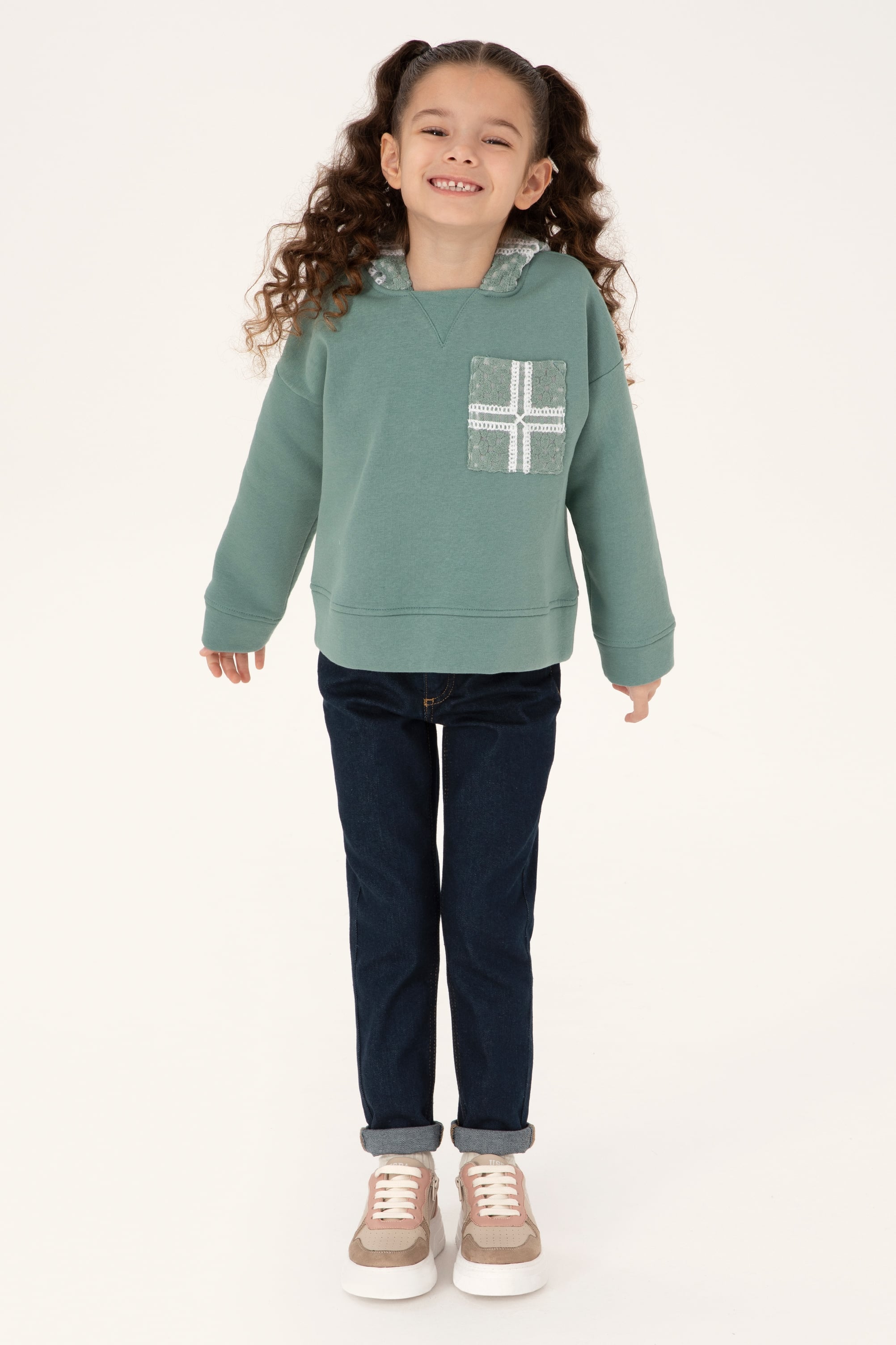 Kız Çocuk Mint Sweatshirt