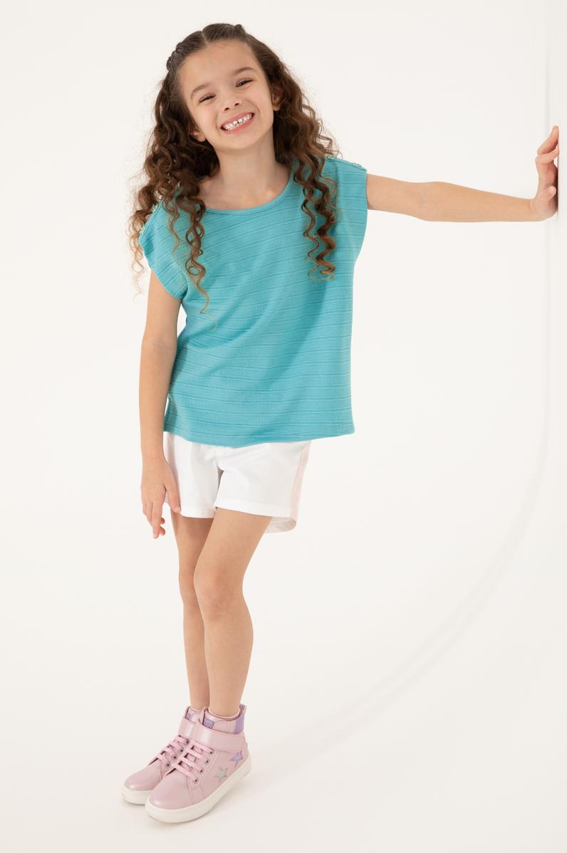 Kız Çocuk Mint Tişört