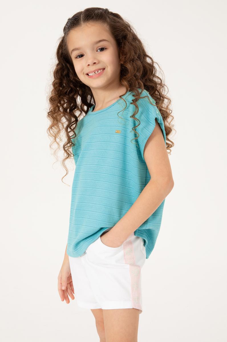 Kız Çocuk Mint Tişört