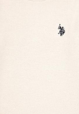 Kız Çocuk Krem Bisiklet Yaka Basic Kazak - 50293601006