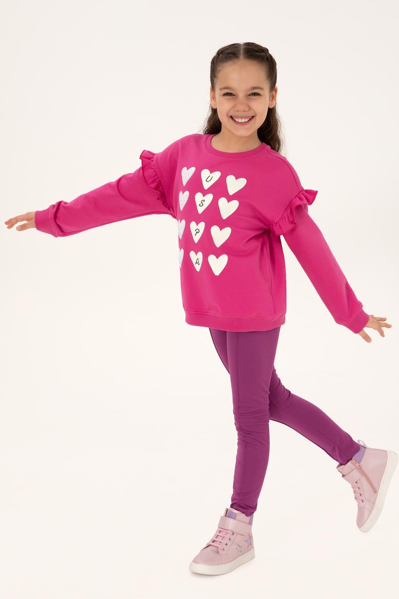 Kız Çocuk Pembe Sweatshirt - 50317912006