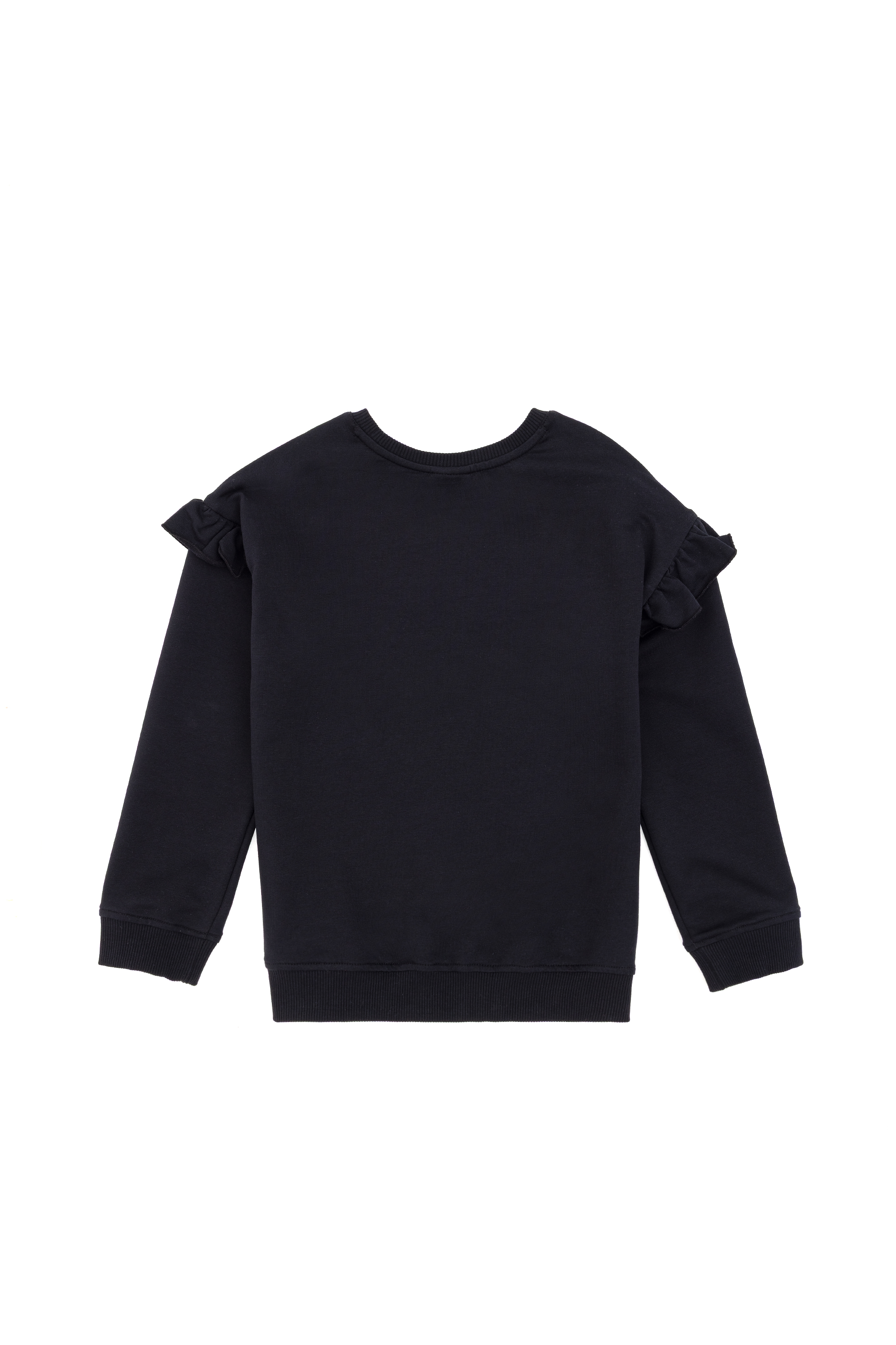 Kız Çocuk Siyah Sweatshirt - Image 4