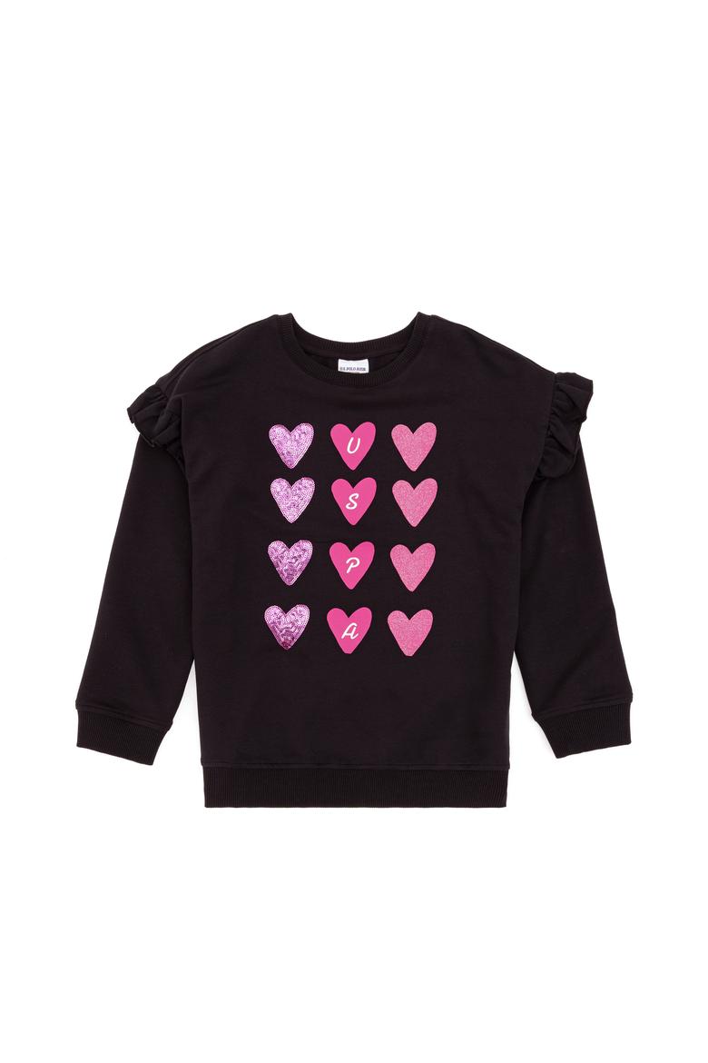 Kız Çocuk Siyah Sweatshirt - 50317912013