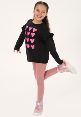 Kız Çocuk Siyah Sweatshirt - 50317912013