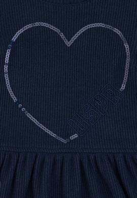 Kız Çocuk Açık Lacivert Örme Elbise - 50318088005