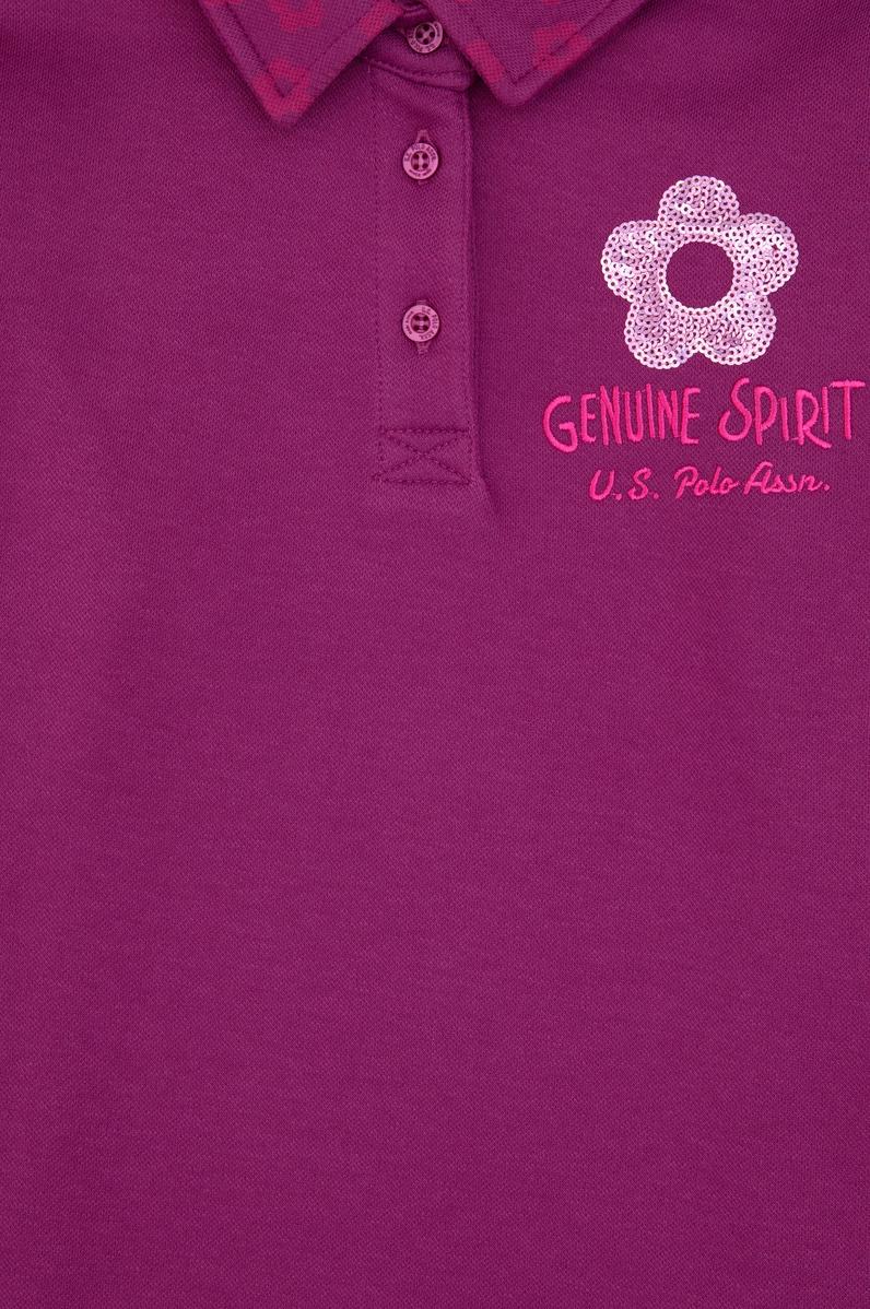 Kız Çocuk Menekşe Polo Yaka Sweatshirt