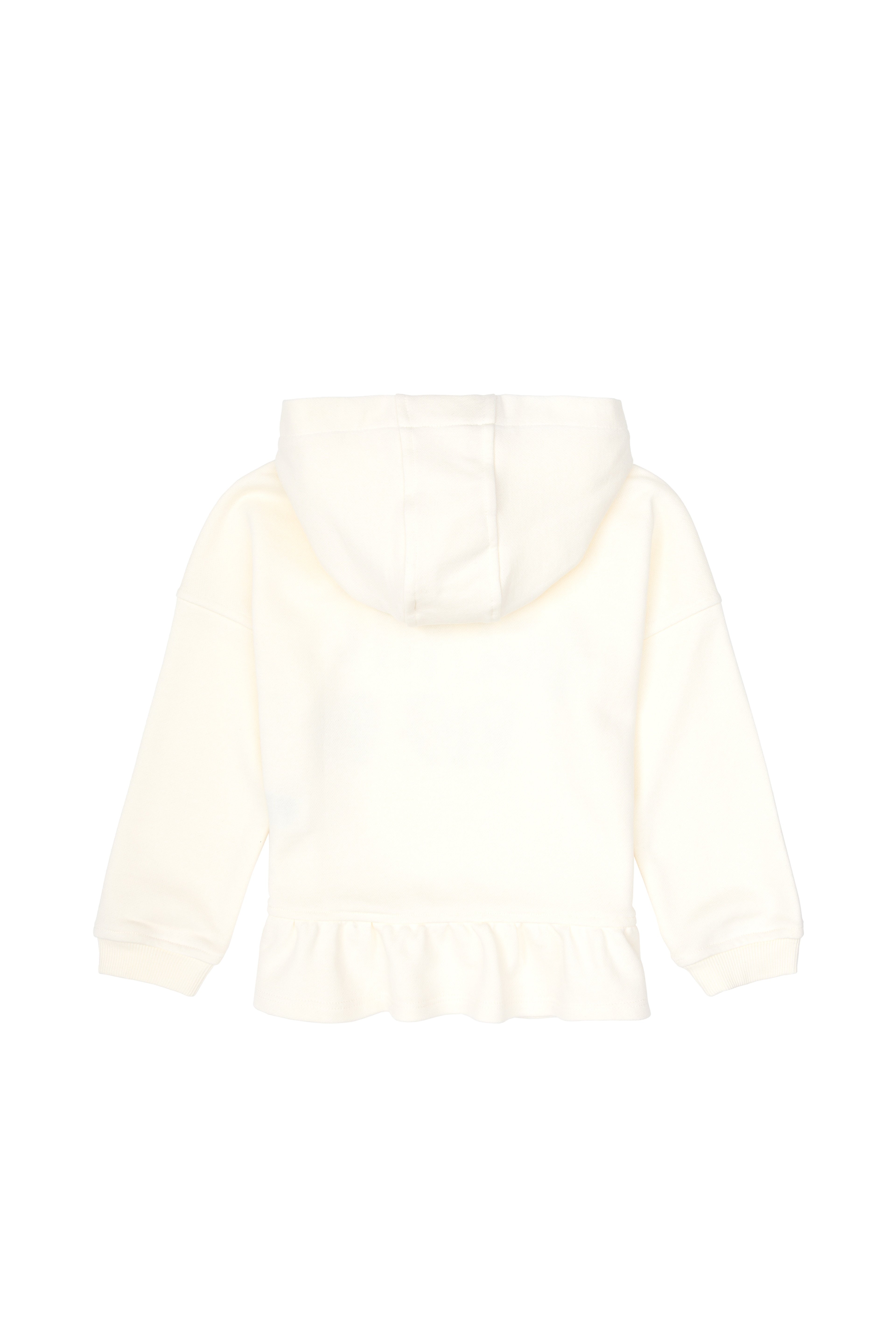 Kız Çocuk Krem Kapüşonlu Sweatshirt - Image 5