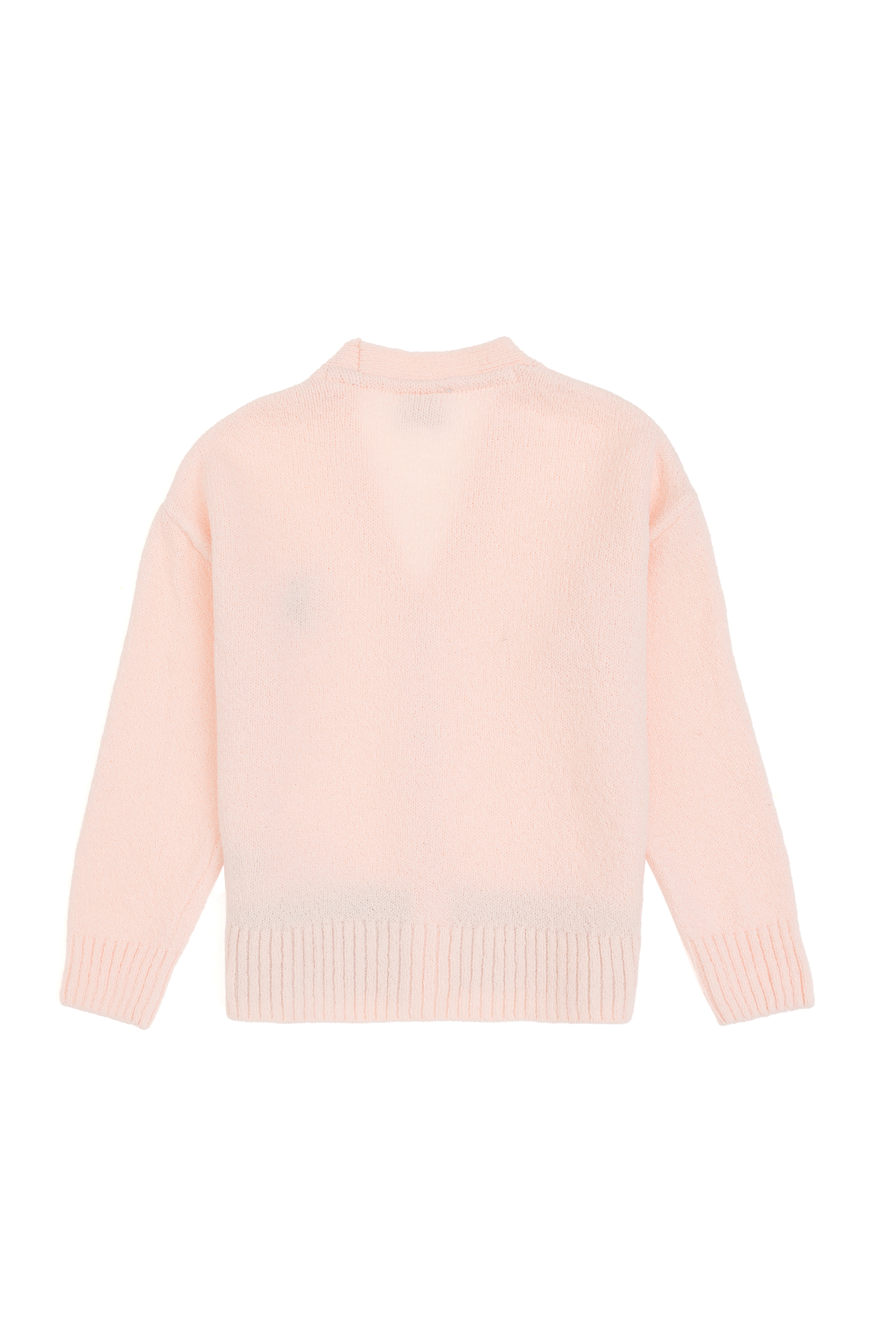 Kız Çocuk Açık Pembe Triko Hırka - Image 5