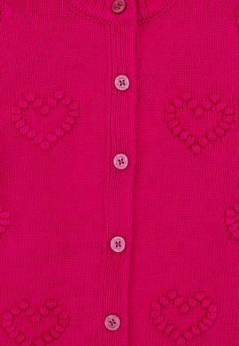 Kız Çocuk Fuşya Triko Hırka - 50316277002