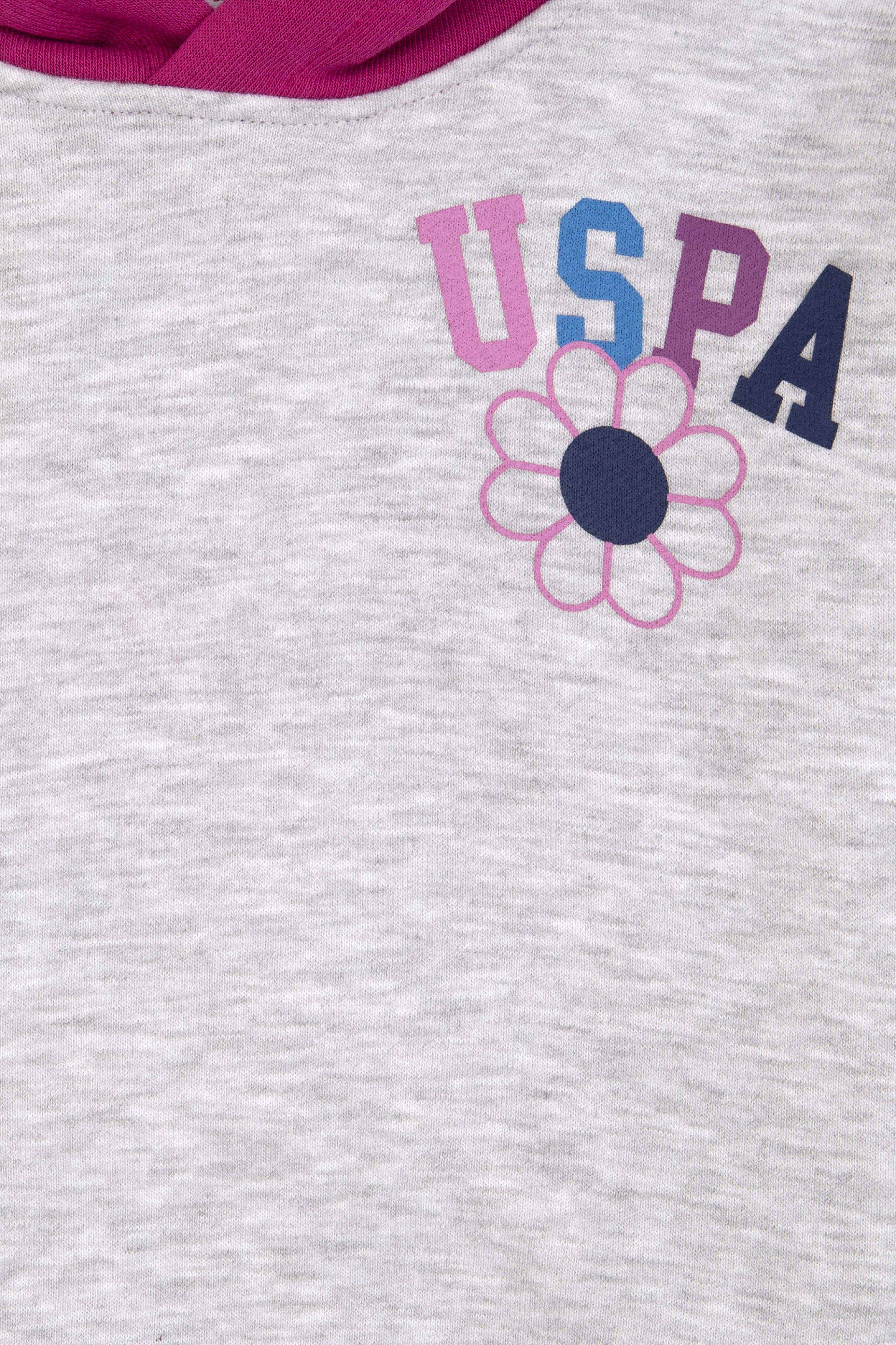 Kız Çocuk Kapüşonlu Fuşya Sweatshirt