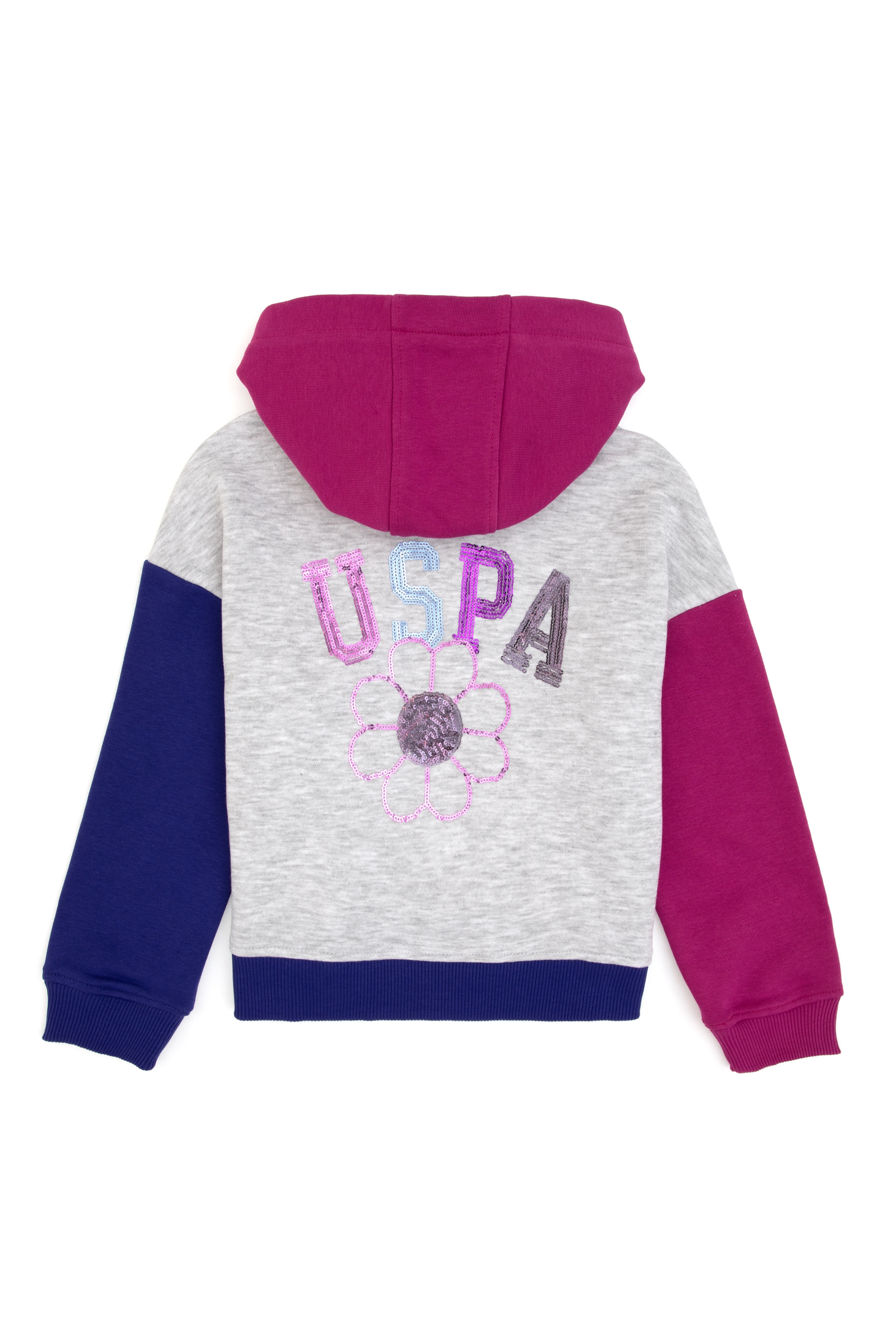 Kız Çocuk Kapüşonlu Fuşya Sweatshirt