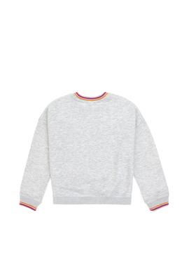 Kız Çocuk Açık Gri Melanj Sweatshirt - 50317900012