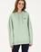 Kadın Su Yeşili Kapüşonlu Basic Sweatshirt