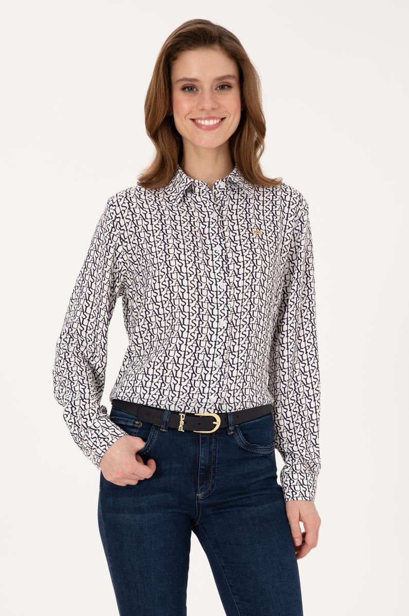 Kadın Beyaz Uzun Kollu Gömlek