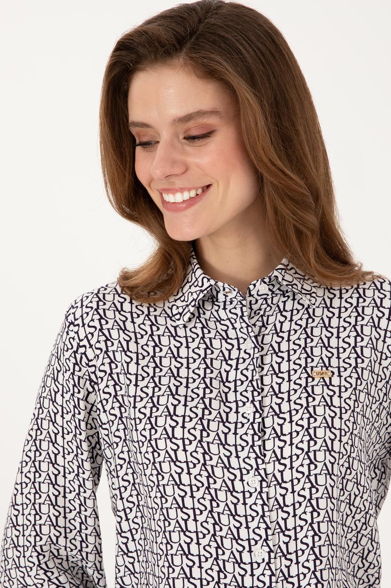 Kadın Beyaz Uzun Kollu Gömlek