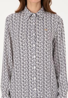 Kadın Beyaz Uzun Kollu Gömlek - 50316415019