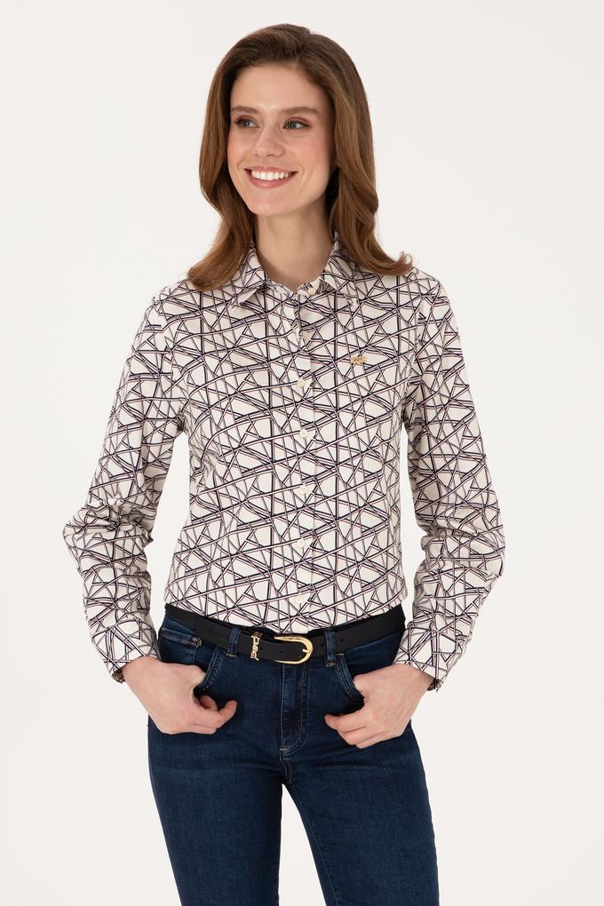 Kadın Krem Uzun Kollu Gömlek