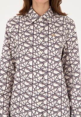 Kadın Krem Uzun Kollu Gömlek - 50316376014