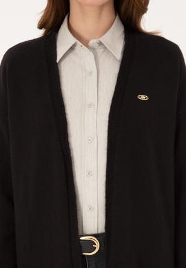 Kadın Siyah Triko Hırka - 50314660024