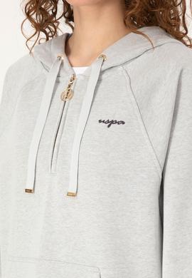 Kadın Gri Melanj Basic Sweatshirt - 50319959013