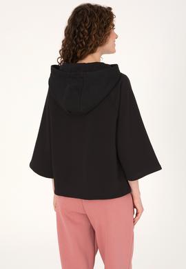 Kadın Siyah Basic Sweatshirt - 50319959006