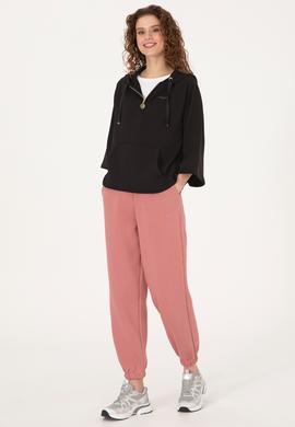 Kadın Siyah Basic Sweatshirt - 50319959006